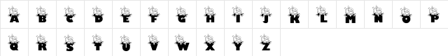 Jolly Santa Regular  glyph index