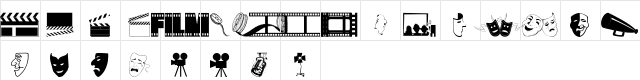 wmdrama1 Regular  glyph index