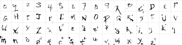 SM_obscenisM Bold  glyph index