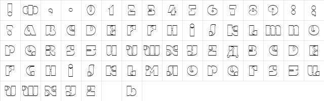 MotterHombreDS Outline  glyph index