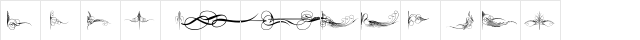 Curly Art Nouveau Regular  glyph index