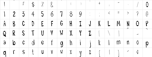Hesitant Normal  glyph index