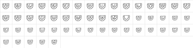 JI Watermelon Regular  glyph index