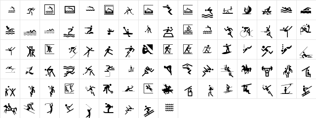 GamesSports P02  glyph index