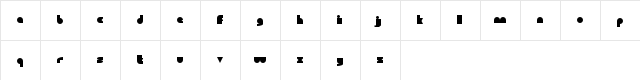 RM Teeny 1.5 Regular  glyph index