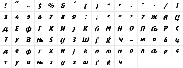 C_Renfrew Italic  glyph index