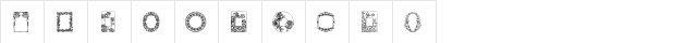 Dover Floral Regular  glyph index