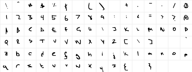 MousePut Normal  glyph index