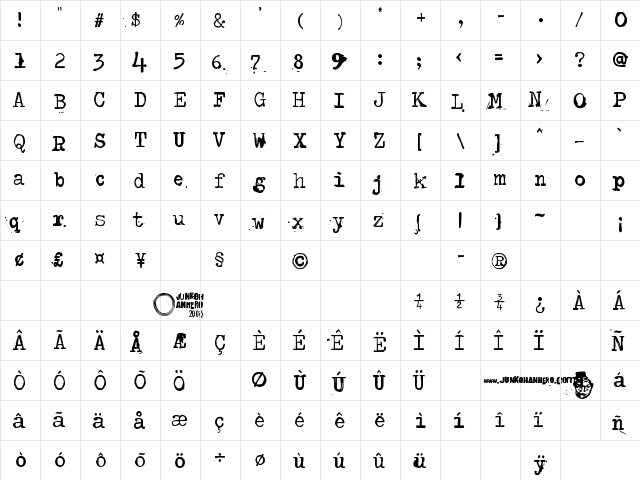 Type-Ra Regular  glyph index