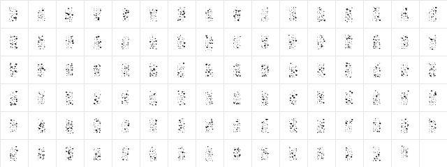Hearts-O-Plenty Regular  glyph index