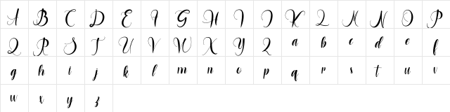 Hargrey Molly FREE Regular  glyph index