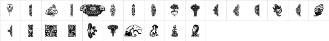 ryp_deco5 Regular  glyph index