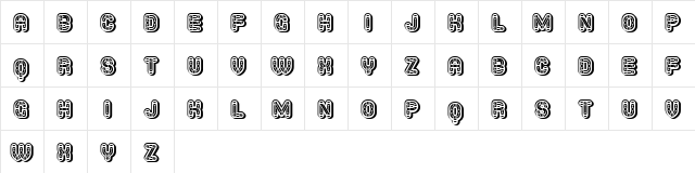 Furious Ride Grotesque Regular  glyph index