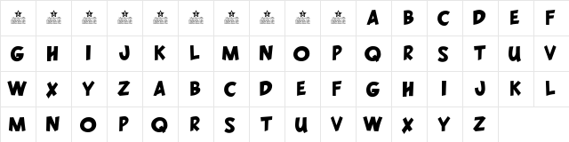 LONE WOLF PERSONAL USE Regular  glyph index