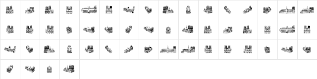 NotreDame de Paris Regular  glyph index