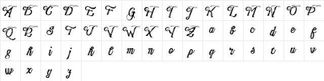 Publishing Draft Script DEMO ve Regular  glyph index