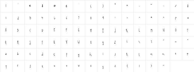 SA_Cacti Regular  glyph index