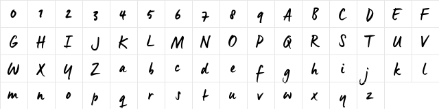 Manus Smooth_TRIAL Manus Smooth_TRIAL  glyph index