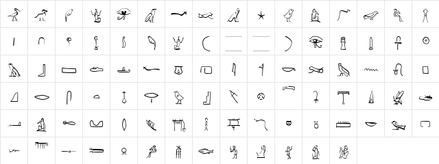 HierobatsSketches Regular  glyph index
