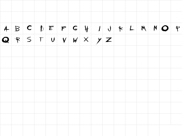 mychemicalromance Regular  glyph index