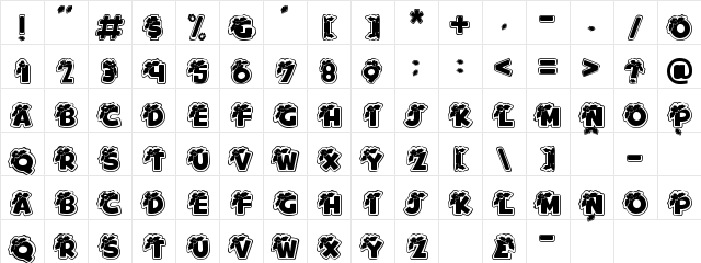 Merry Christmas Normal  glyph index