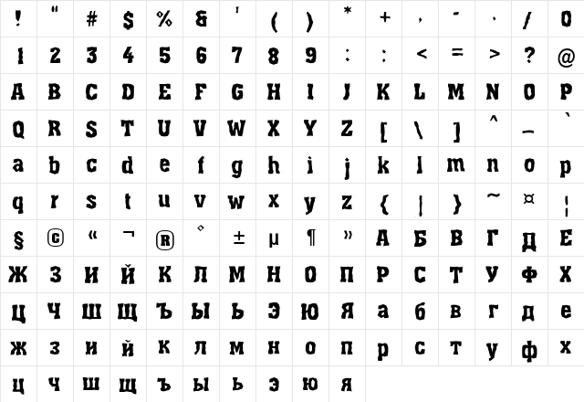 a_AssuanBrk Medium  glyph index