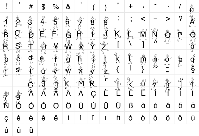 SP DR HH 3 Normal  glyph index