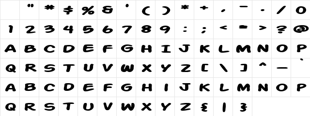 Musram Channi Regular  glyph index