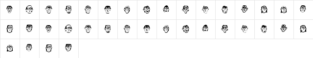 Foliga Regular  glyph index