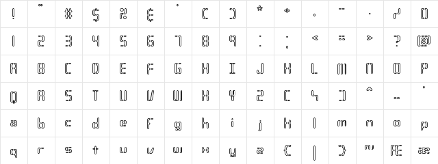 Compliant Confuse 3o BRK Normal  glyph index