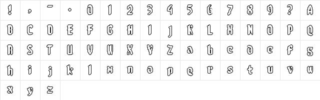 8-bit Limit RO BRK Regular  glyph index