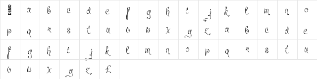 Leafyction Demo  glyph index