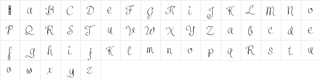 Clarissa Demo  glyph index