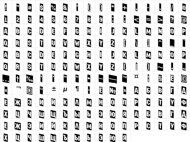 a_MachinaNovaCmDn Medium  glyph index
