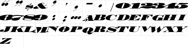 5 Metal DNA Regular  glyph index