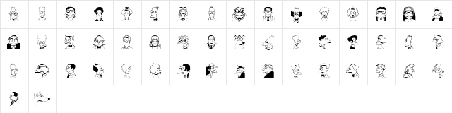 Springfield-MugShots Regular  glyph index