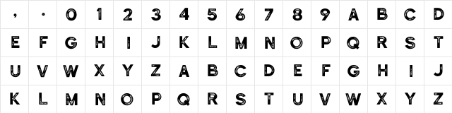 Historical Sans Textured  glyph index