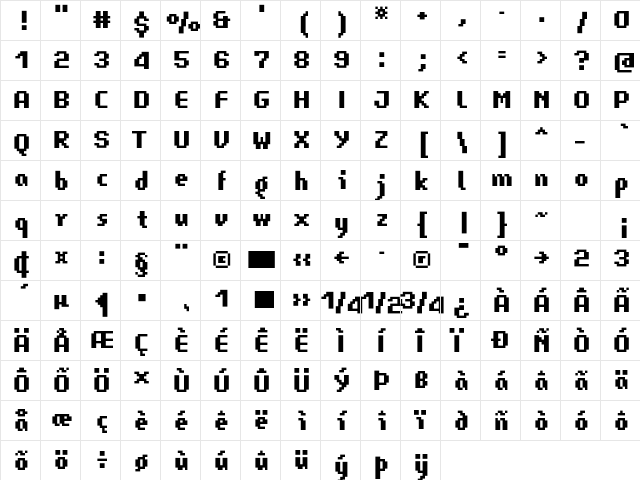 LomoCopy LT Std Sall Regular  glyph index