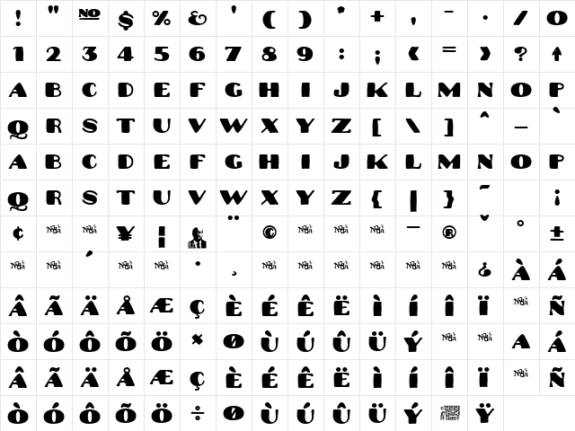 Platinum Hub Caps Solid Regular  glyph index