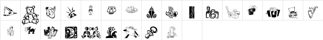 Df Demo ITC TT Regular  glyph index