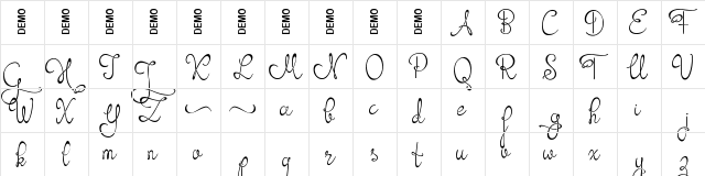 Orhydea Demo  glyph index