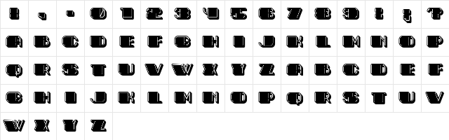 Toledo Fully Filled Regular  glyph index