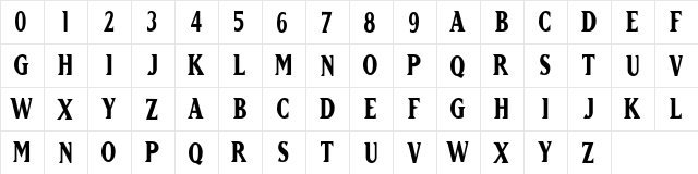 NHL Atlanta Regular  glyph index