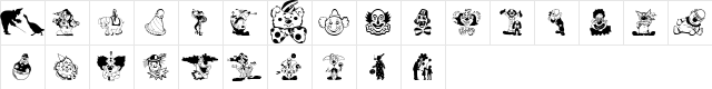 clowns_csp Regular  glyph index