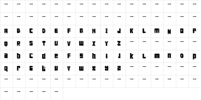 FT ScandinavianTitan Black  glyph index