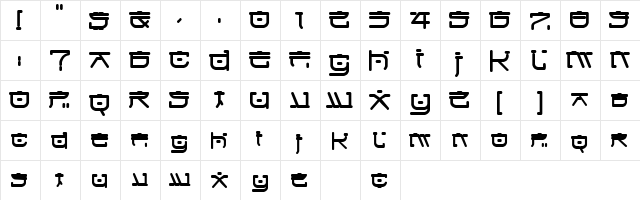 IttoRound Regular  glyph index
