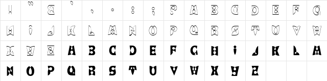 LAYTON Regular  glyph index