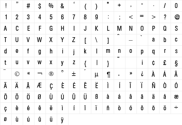 AgentConDB Normal  glyph index