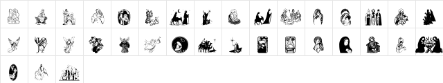 CHRISTmas2 Regular  glyph index