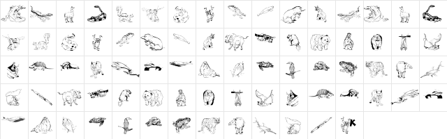 MensFriends Regular  glyph index